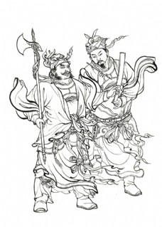西游记人物白描