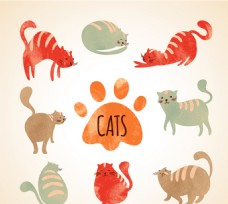 猫脚印图片免费下载,猫脚印设计素材大全,猫脚印模板