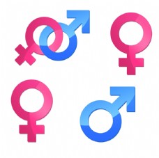 男性和女性PSD标志