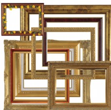 木材木质相框照片边框素材PSD分层