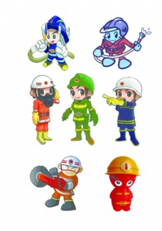 消防卡通人物