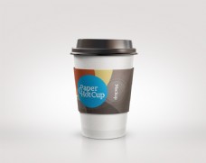 咖啡杯VI贴图纸杯效果图奶茶杯