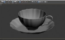 咖啡杯碟模型