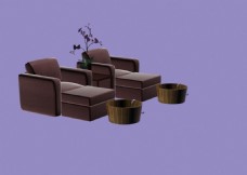 足疗按摩按摩椅足疗沙发模型下载