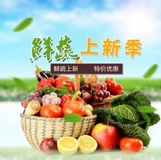 水果采购水果蔬菜海报