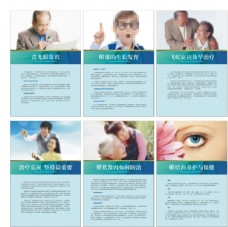 保护眼睛文化眼科医院展板