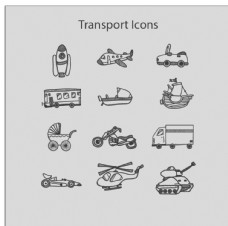 交通运输图标绘图