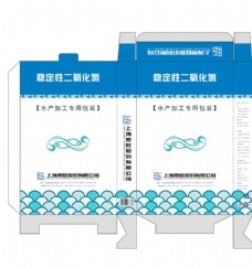 包装设计水产消毒剂包装盒平面展开图设计