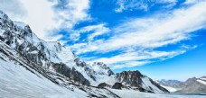 大自然新疆雪山