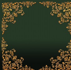 画册封面背景欧式花纹相框模板