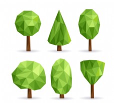 绿树创意绿色树木矢量素材
